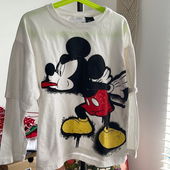Zara Mickey Mouse T-shirt - Picture 1 of 3
